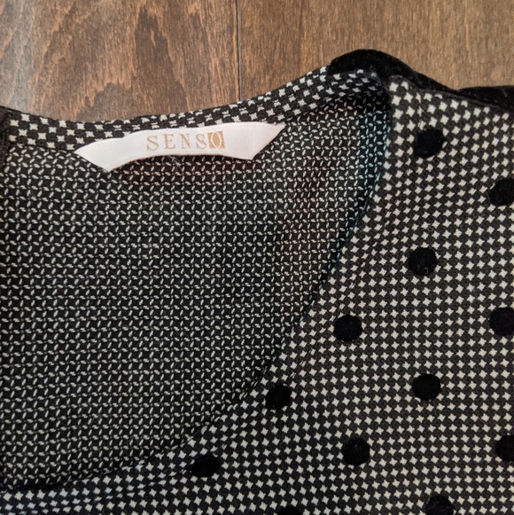 Retro Velvet Polka Dot Blouse! - Picture 2 of 5